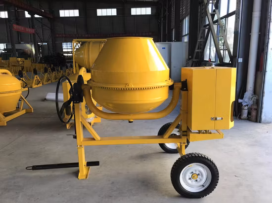 Prix ​​d'usine bon marché 350 litres 400L 500L essence diesel électrique portable 4 roues bétonnière